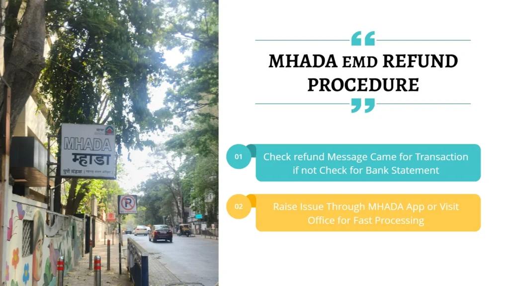 This is my Feature Image for MHADA EMD REFUND Post